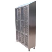Storage Furniture Stainless Steel Storage Locker With Slop Top