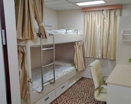 Marine aluminium furniture marine bunk bed