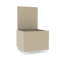Marine Furniture Metal Tool Storage Box Cabinet With Flip Cover