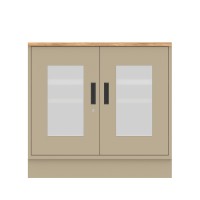 Marine Furniture Aluminum Storage Cabinet With Wooden Top And Stainless Steel Base
