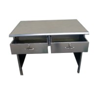 Minsun Marine Furniture Stainless Steel Computer Writing Table with 2 Drawers