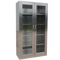 Marine Furniture Aluminum Storage Cabinet With Wooden Top And Stainless Steel Base